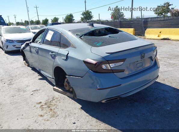 1HGCV2F37MA012479 2021 HONDA ACCORD Gray Rear left