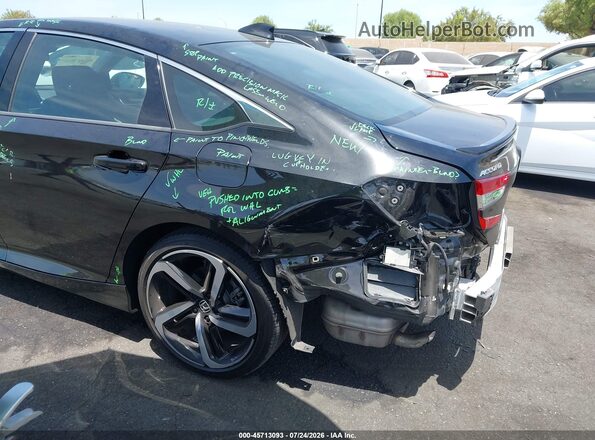 1HGCV2F37MA034076 2021 HONDA ACCORD Black Vista frontal