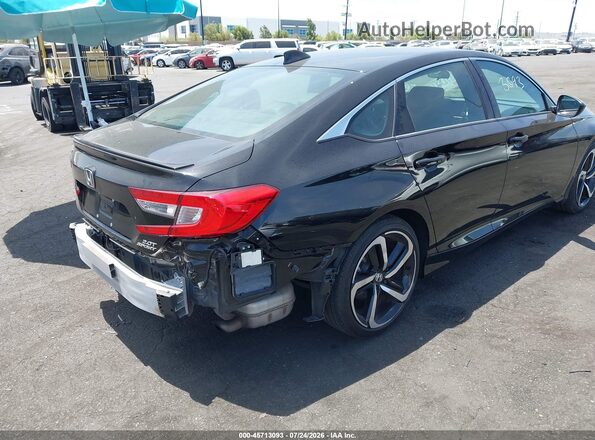 1HGCV2F37MA034076 2021 HONDA ACCORD Black Trasero derecho