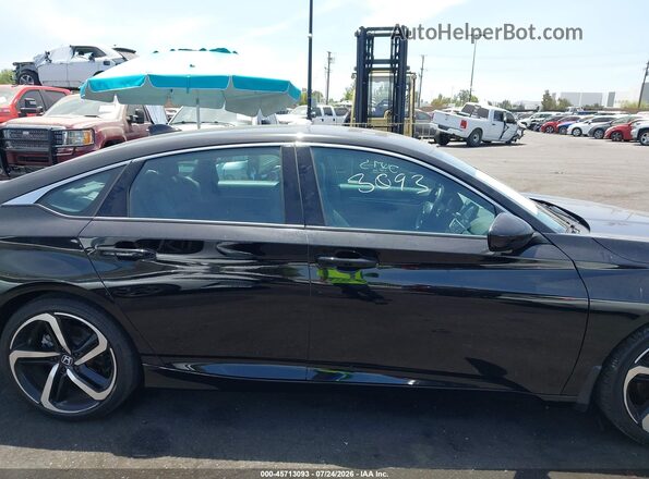 1HGCV2F37MA034076 2021 HONDA ACCORD Black Vista interior trasera