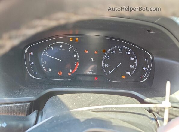 1HGCV2F37NA003752 2022 HONDA ACCORD White Instrument cluster view