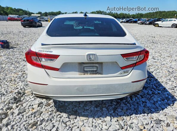 1HGCV2F37NA003752 2022 HONDA ACCORD White Rear view