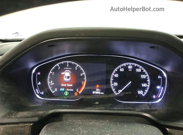 1HGCV2F38KA004498 2019 HONDA ACCORD White Սարքավորումների վահանակի տեսք