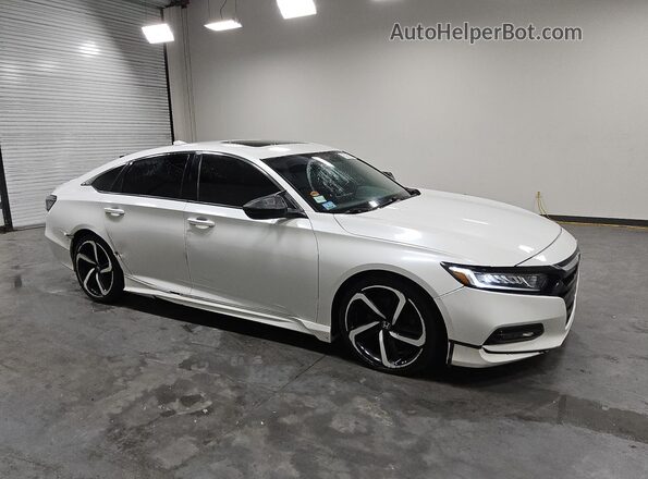 1HGCV2F38KA004498 2019 HONDA ACCORD White 