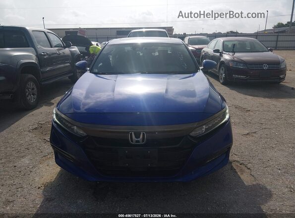 1HGCV2F38KA006641 2019 HONDA ACCORD Blue Սարքավորումների վահանակի տեսք
