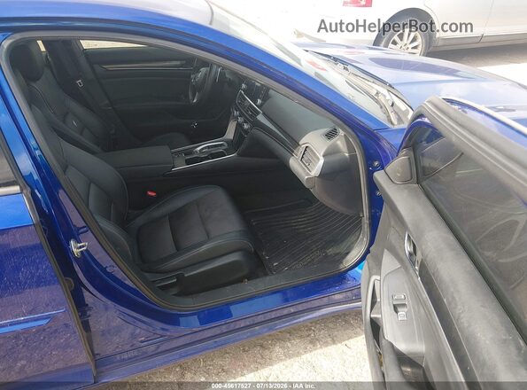 1HGCV2F38KA006641 2019 HONDA ACCORD Blue Սալոնի դիմացի տեսք