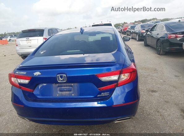 1HGCV2F38KA006641 2019 HONDA ACCORD Blue 
