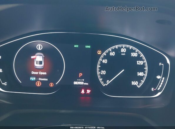 1HGCV2F38LA006723 2020 HONDA ACCORD White უკანა სავარძლების ხედი