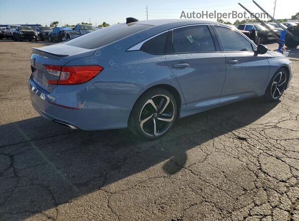 1HGCV2F38MA003192 2021 HONDA ACCORD Blue უკანა მარჯვენა
