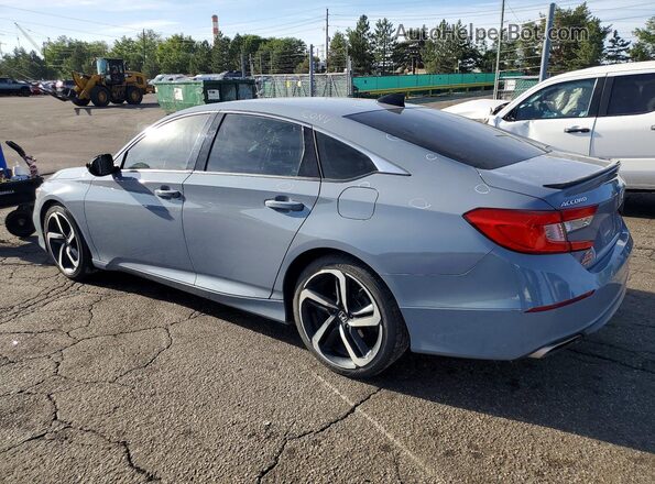 1HGCV2F38MA003192 2021 HONDA ACCORD Blue უკანა მარცხენა