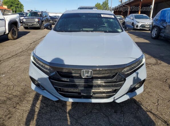 1HGCV2F38MA003192 2021 HONDA ACCORD Blue წინა ხედი