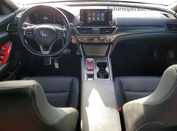 1HGCV2F38MA003192 2021 HONDA ACCORD Blue წინა პანელის ხედი