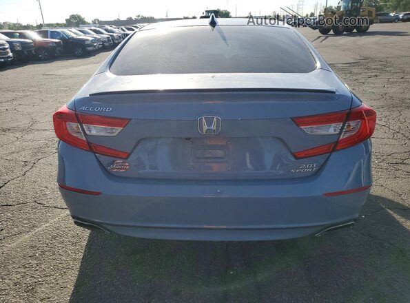 1HGCV2F38MA003192 2021 HONDA ACCORD Blue უკანა ხედი