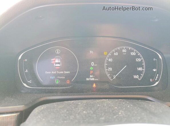 1HGCV2F38MA003192 2021 HONDA ACCORD Blue ხელსაწყოთა პანელის ხედი