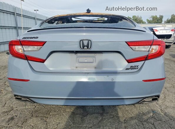 1HGCV2F38MA003516 2021 HONDA ACCORD Gray უკანა ხედი