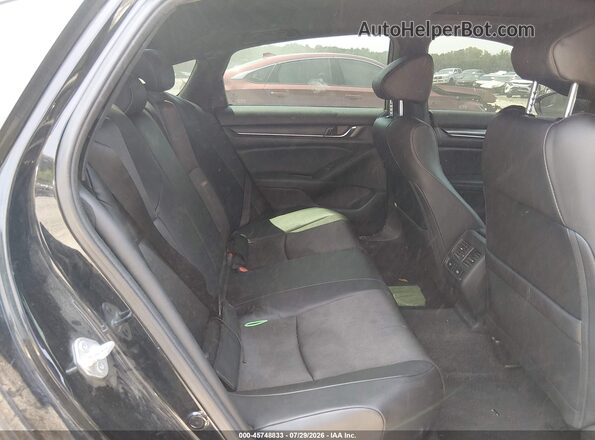 1HGCV2F38MA023264 2021 HONDA ACCORD Black Widok naklejki z numerem VIN