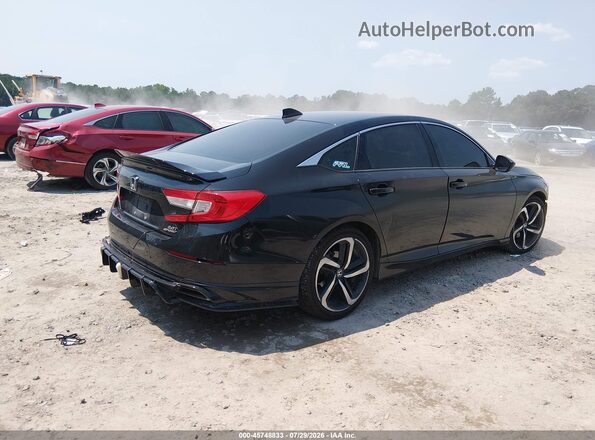 1HGCV2F38MA023264 2021 HONDA ACCORD Black Tył prawy