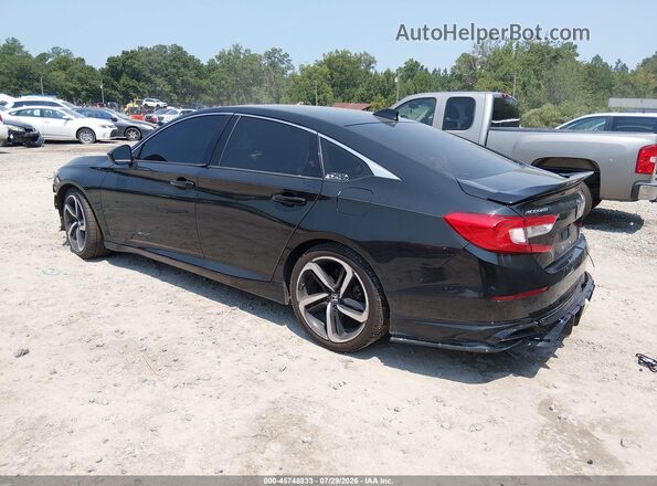 1HGCV2F38MA023264 2021 HONDA ACCORD Black Tył lewy