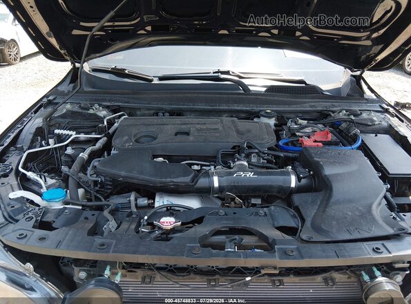 1HGCV2F38MA023264 2021 HONDA ACCORD Black Widok z tyłu