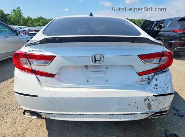 1HGCV2F38NA002612 2022 HONDA ACCORD White Rear view