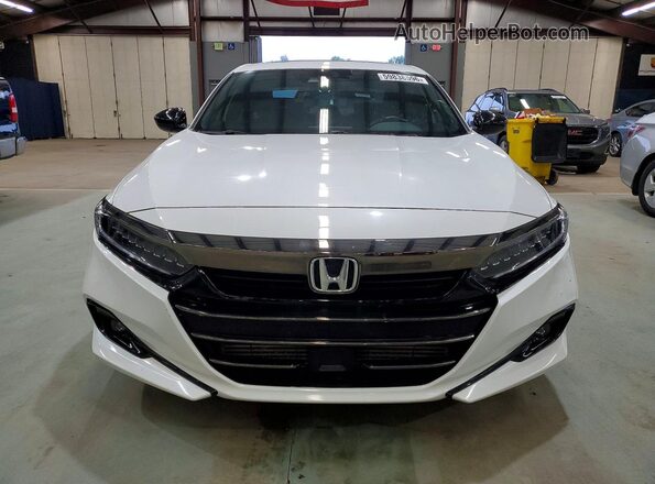 1HGCV2F38NA006644 2022 HONDA ACCORD White Widok z przodu