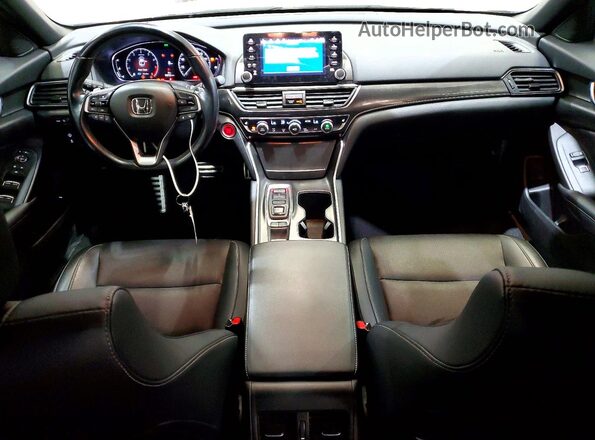 1HGCV2F38NA006644 2022 HONDA ACCORD White Widok deski rozdzielczej