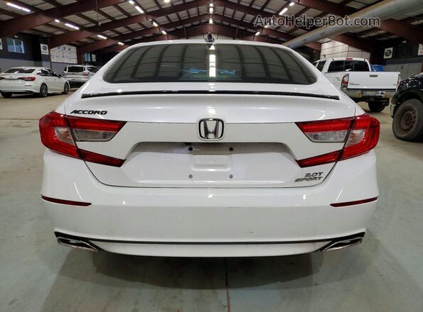 1HGCV2F38NA006644 2022 HONDA ACCORD White Widok z tyłu