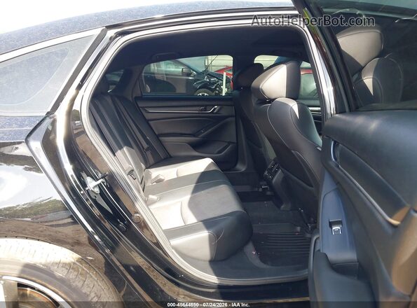 1HGCV2F38NA011956 2022 HONDA ACCORD Black VIN კოდის სტიკერის ხედი
