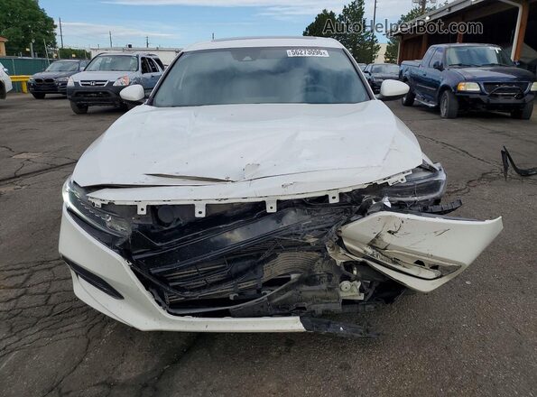 1HGCV2F39JA050906 2018 HONDA ACCORD White Вид спереду