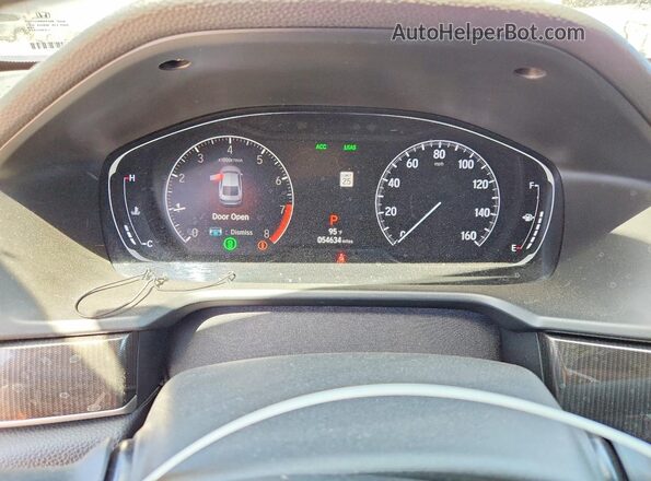 1HGCV2F39JA054034 2018 HONDA ACCORD White Instrument cluster view