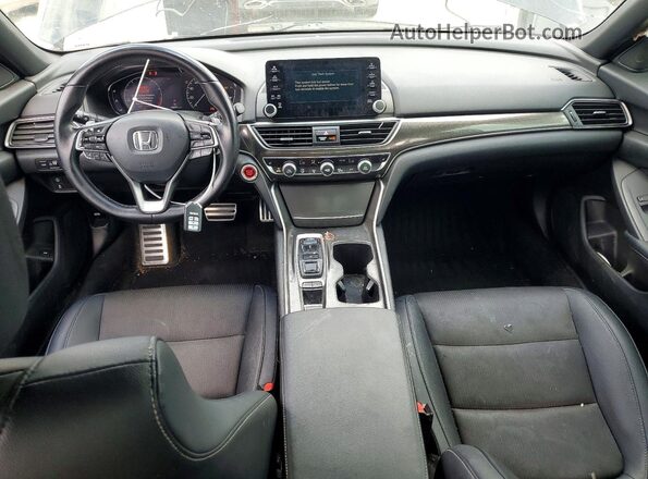 1HGCV2F39KA002744 2019 HONDA ACCORD Black წინა პანელის ხედი
