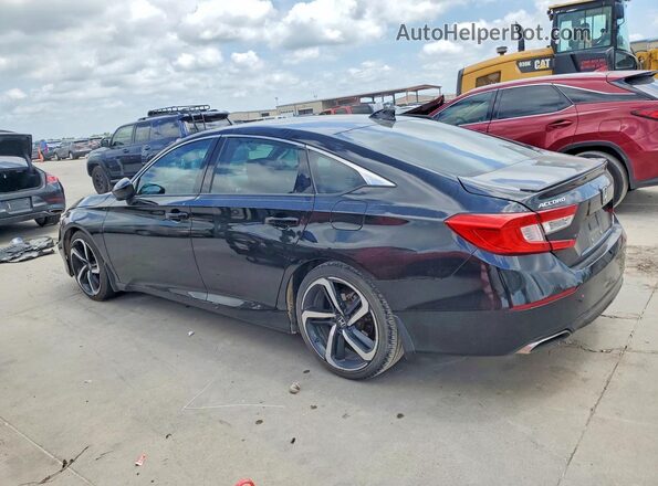 1HGCV2F39KA002744 2019 HONDA ACCORD Black უკანა მარცხენა