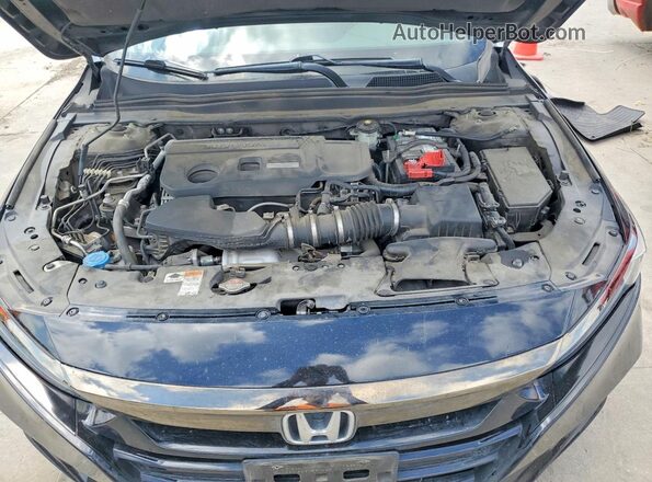 1HGCV2F39KA002744 2019 HONDA ACCORD Black უკანა სალონის ხედი