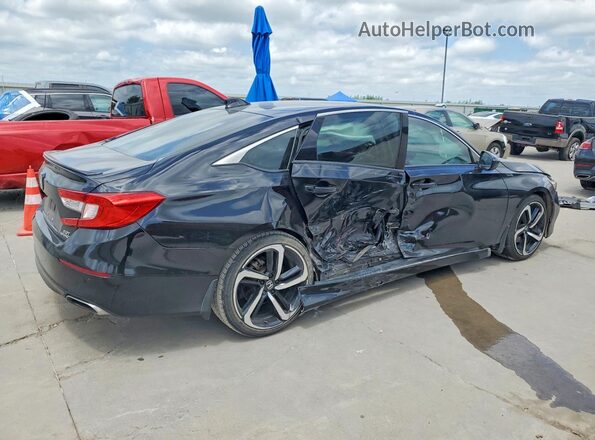 1HGCV2F39KA002744 2019 HONDA ACCORD Black უკანა მარჯვენა