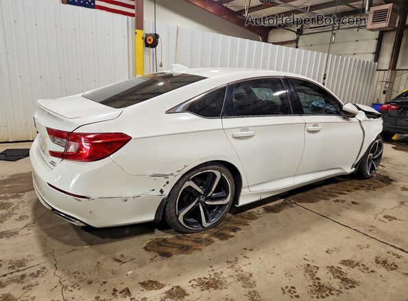 1HGCV2F39KA015204 2019 HONDA ACCORD White Tył prawy