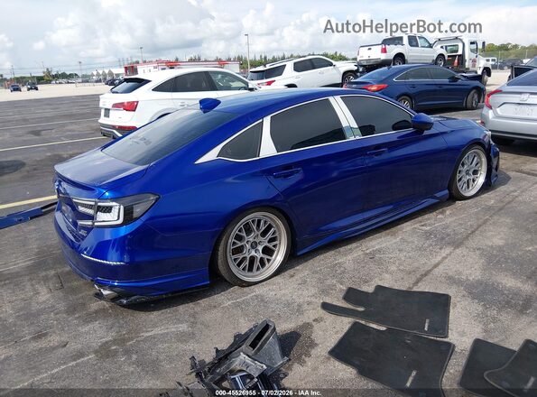 1HGCV2F39LA007752 2020 HONDA ACCORD Blue Հետևի աջ