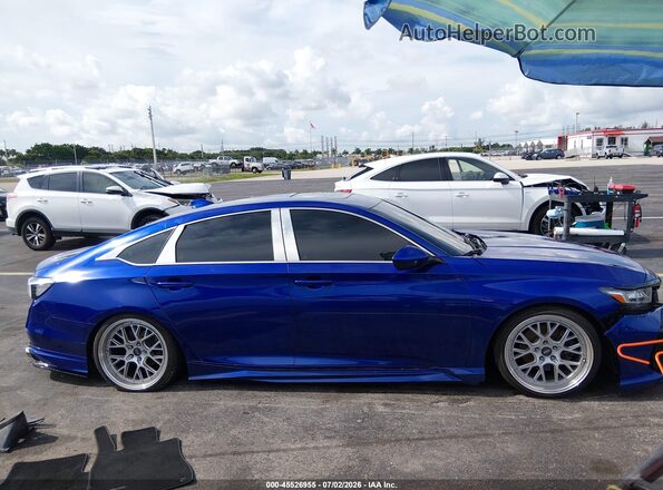 1HGCV2F39LA007752 2020 HONDA ACCORD Blue Սալոնի 360 աստիճան տեսք