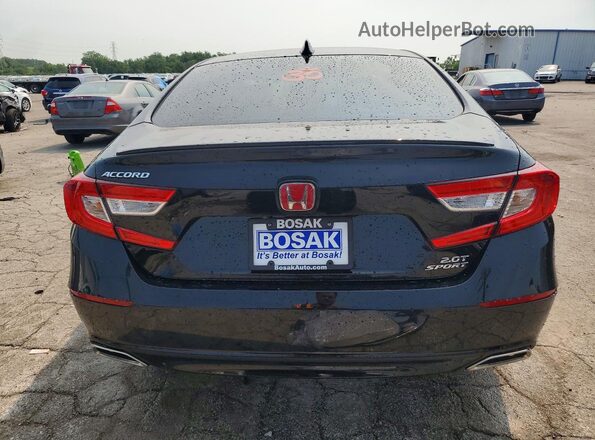 1HGCV2F39MA028683 2021 HONDA ACCORD Black Rear view