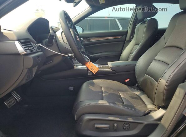 1HGCV2F39MA028683 2021 HONDA ACCORD Black Front interior view