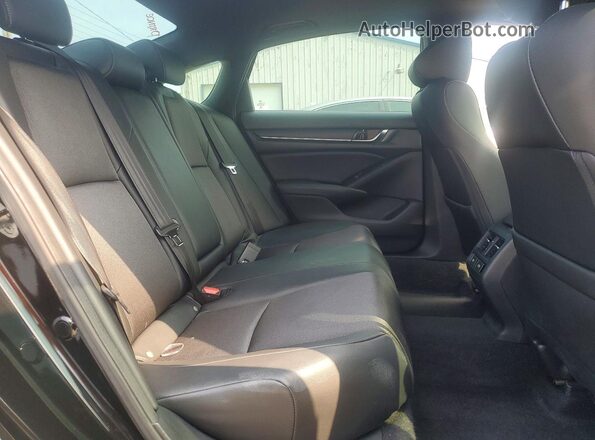 1HGCV2F39MA028683 2021 HONDA ACCORD Black Rear seats view