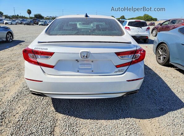1HGCV2F39NA002781 2022 HONDA ACCORD White Rear view