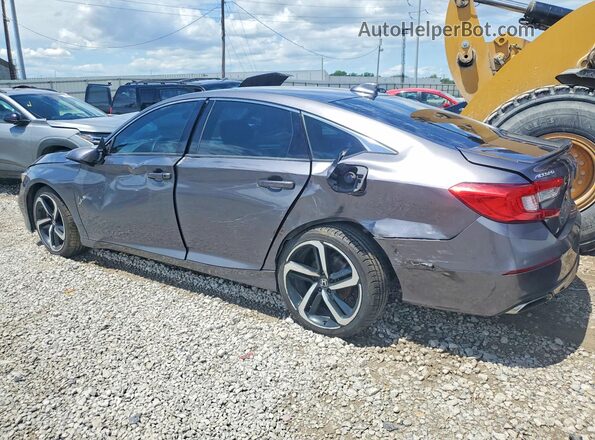 1HGCV2F3XJA009832 2018 HONDA ACCORD Gray უკანა მარცხენა