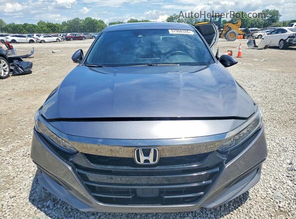 1HGCV2F3XJA009832 2018 HONDA ACCORD Gray წინა ხედი