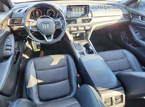 1HGCV2F3XJA009832 2018 HONDA ACCORD Gray წინა პანელის ხედი
