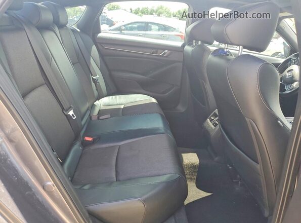 1HGCV2F3XJA009832 2018 HONDA ACCORD Gray უკანა სავარძლების ხედი