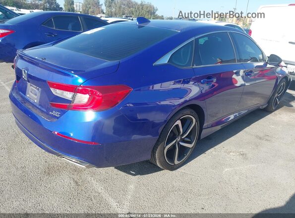 1HGCV2F3XJA021463 2018 HONDA ACCORD Blue უკანა მარჯვენა