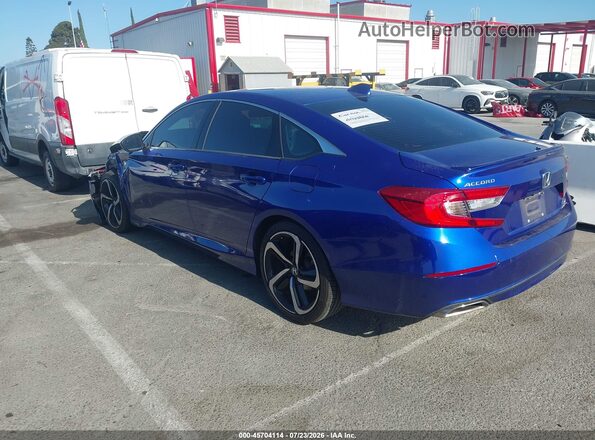 1HGCV2F3XJA021463 2018 HONDA ACCORD Blue უკანა მარცხენა