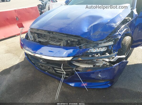 1HGCV2F3XJA021463 2018 HONDA ACCORD Blue წინა ხედი