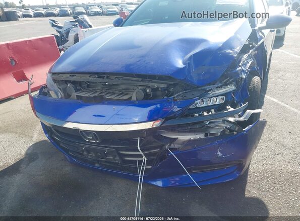 1HGCV2F3XJA021463 2018 HONDA ACCORD Blue ხელსაწყოთა პანელის ხედი