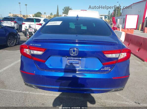 1HGCV2F3XJA021463 2018 HONDA ACCORD Blue 